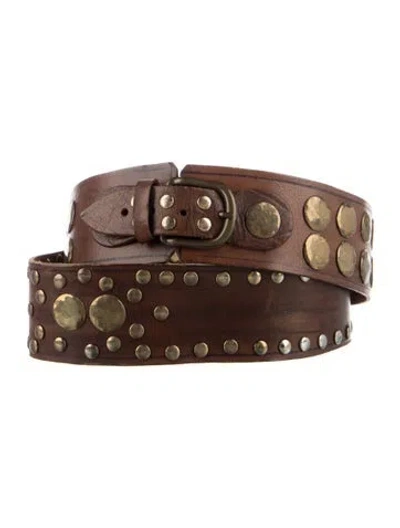 Pre-owned Vintage - Unbranded Leather Belt In Brown