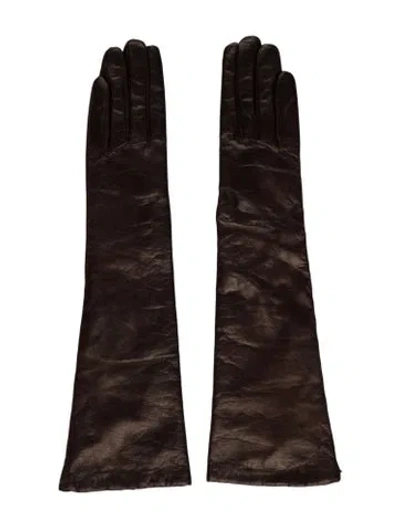 Pre-owned Vintage - Unbranded Leather Gloves In Brown