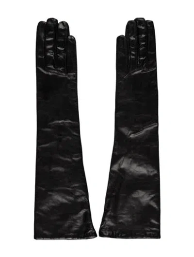 Pre-owned Vintage - Unbranded Leather Gloves W/ Tags In Black