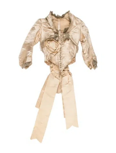 Pre-owned Vintage - Unbranded L.p. Hollander Vintage 1890's Jacket In Neutral