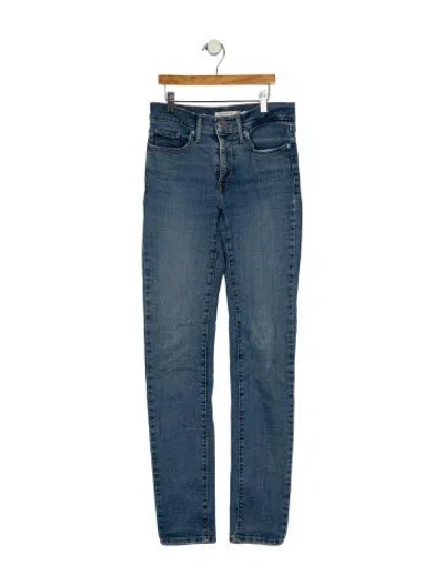 Pre-owned Vintage - Unbranded Mid-rise Skinny Leg Jeans In Blue