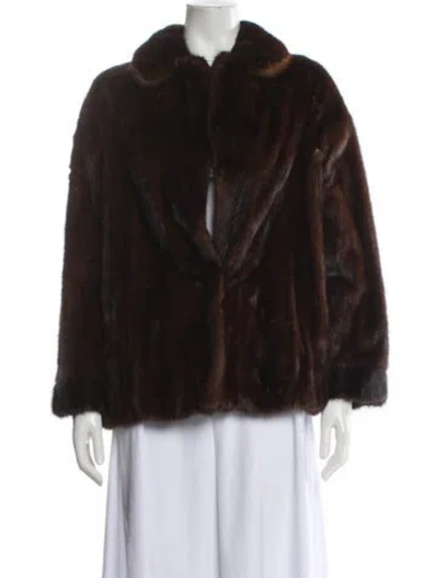 Pre-owned Vintage - Unbranded Mink Faux Fur Coat In Brown
