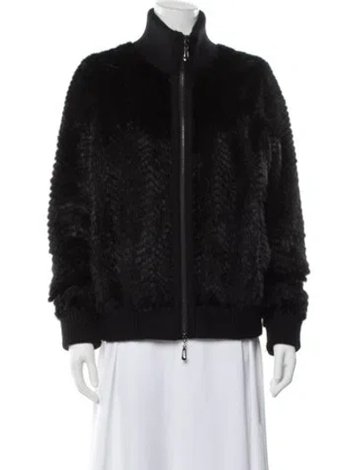 Pre-owned Vintage - Unbranded Mink Faux Fur Jacket In Black
