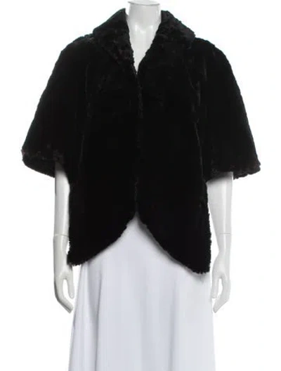 Pre-owned Vintage - Unbranded Mink Faux Fur Jacket In Black