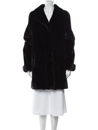 Pre-owned Vintage - Unbranded Mink Fur Coat In Black