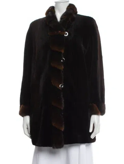 Pre-owned Vintage - Unbranded Mink Fur Coat In Black