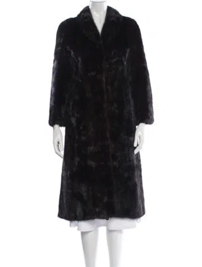 Pre-owned Vintage - Unbranded Mink Fur Coat In Black