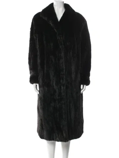 Pre-owned Vintage - Unbranded Mink Fur Coat In Black