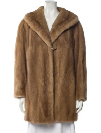 Pre-owned Vintage - Unbranded Mink Fur Coat In Brown