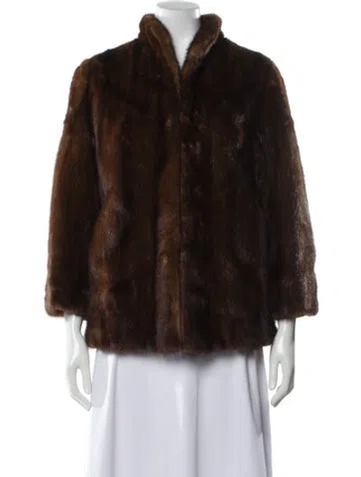 Pre-owned Vintage - Unbranded Mink Fur Coat In Brown