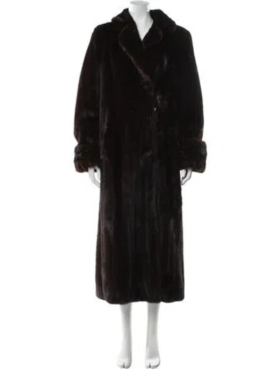 Pre-owned Vintage - Unbranded Mink Fur Coat In Brown