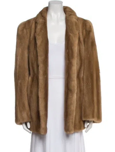 Pre-owned Vintage - Unbranded Mink Fur Coat In Brown