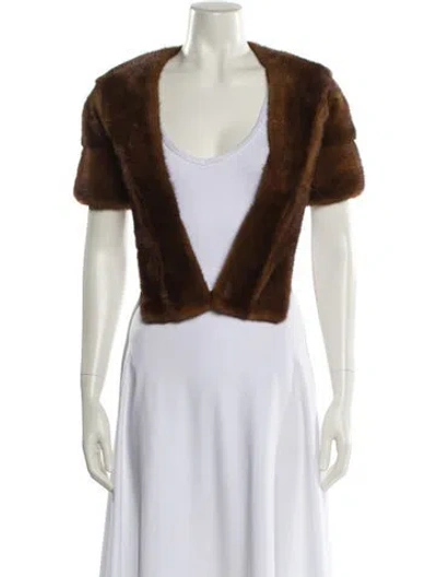 Pre-owned Vintage - Unbranded Mink Fur Coat In Brown
