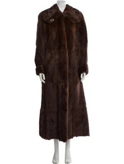 Pre-owned Vintage - Unbranded Mink Fur Coat In Brown