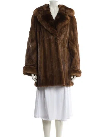 Pre-owned Vintage - Unbranded Mink Fur Coat In Brown