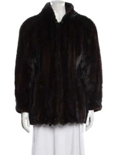 Pre-owned Vintage - Unbranded Mink Fur Coat In Brown