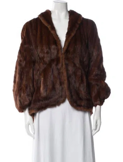 Pre-owned Vintage - Unbranded Mink Fur Coat In Brown