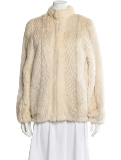 Pre-owned Vintage - Unbranded Mink Fur Coat In Neutral