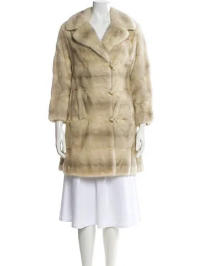 Pre-owned Vintage - Unbranded Mink Fur Coat In White