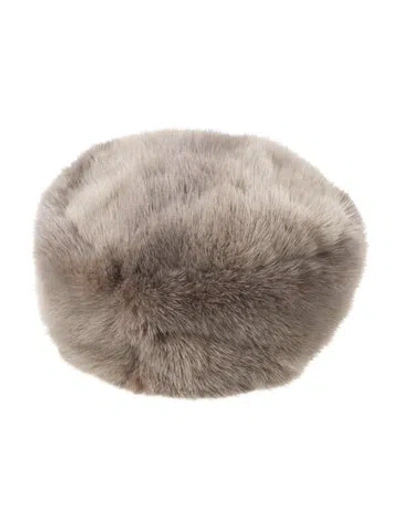 Pre-owned Vintage - Unbranded Mink Satin Lined Hat In Brown