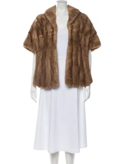 Pre-owned Vintage - Unbranded Mink Vintage Stole In Brown