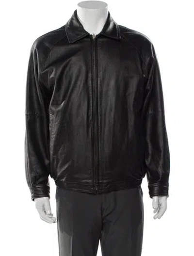 Pre-owned Vintage - Unbranded Moto Jacket In Gray