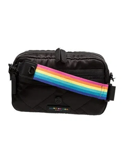 Pre-owned Vintage - Unbranded Nylon Shoulder Bag In Black