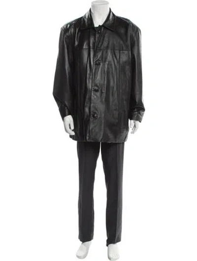 Pre-owned Vintage - Unbranded Overcoat In Black