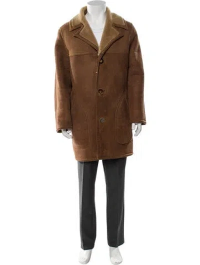 Pre-owned Vintage - Unbranded Overcoat In Brown