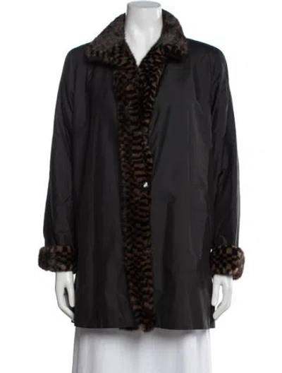 Pre-owned Vintage - Unbranded Patterned Jacket In Black