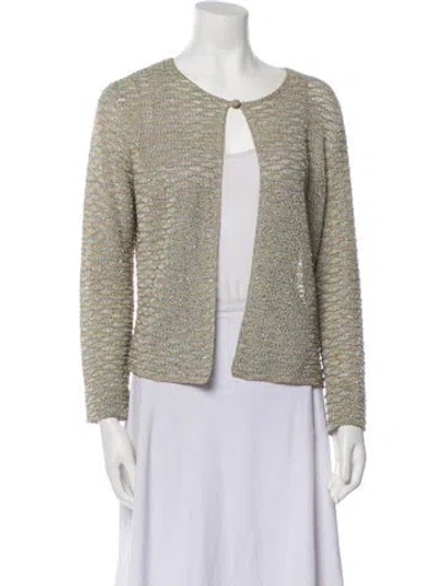 Pre-owned Vintage - Unbranded Patterned Jacket In Green