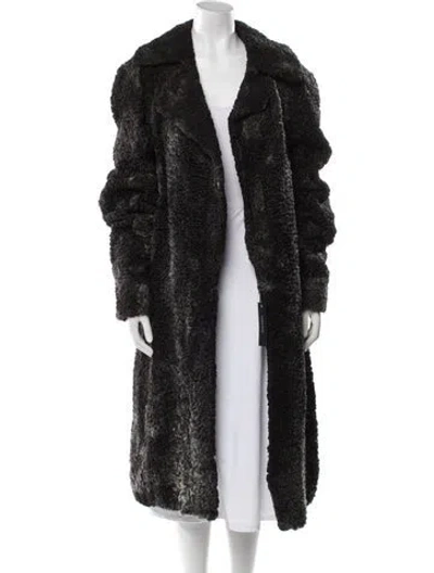 Pre-owned Vintage - Unbranded Persian Lamb Fur Coat In Black