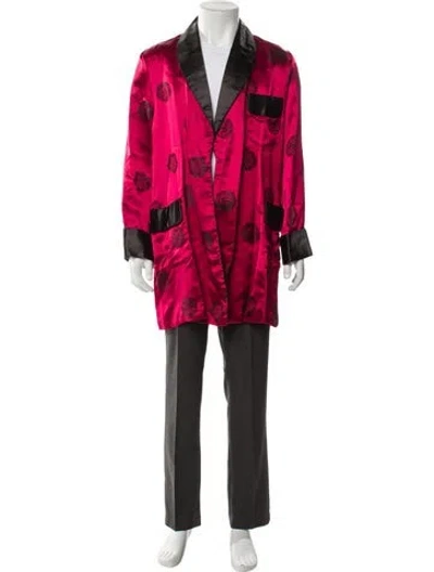 Pre-owned Vintage - Unbranded Printed Robe In Red