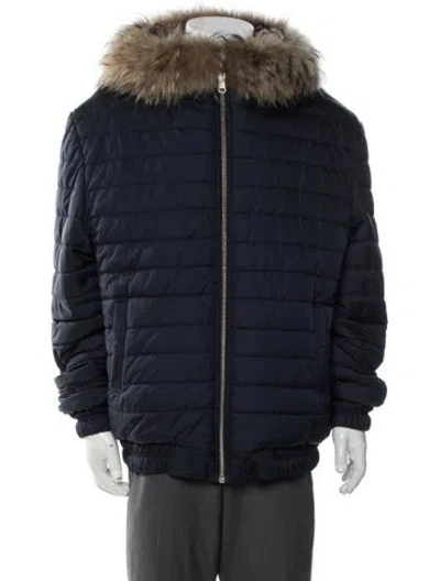Pre-owned Vintage - Unbranded Puffer Coat In Blue