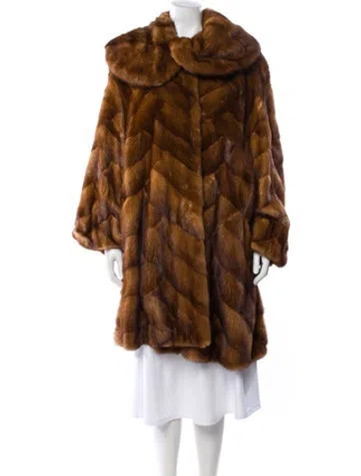 Pre-owned Vintage - Unbranded Sable Fur Coat In Brown