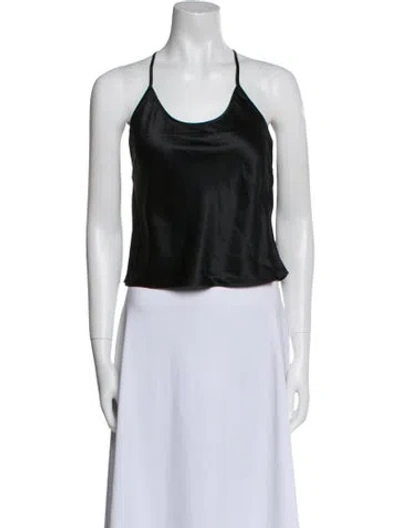 Pre-owned Vintage - Unbranded Silk Halterneck Crop Top W/ Tags In Multi