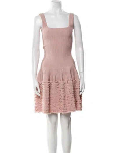 Pre-owned Vintage - Unbranded Silk Mini Dress In Pink