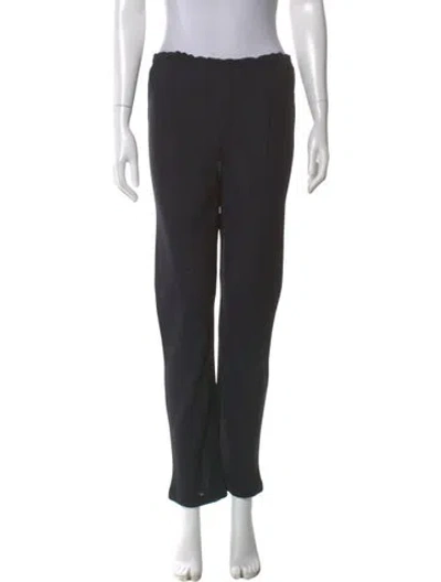 Pre-owned Vintage - Unbranded Silk Straight Leg Pants In Blue