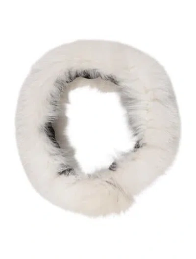 Pre-owned Vintage - Unbranded Snood Scarf In White