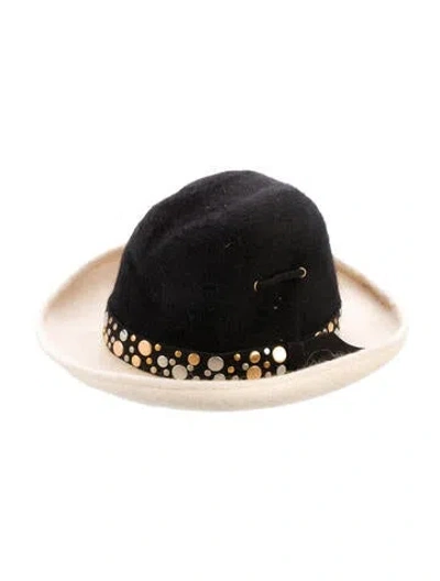 Pre-owned Vintage - Unbranded Solid Bucket Hat In Black