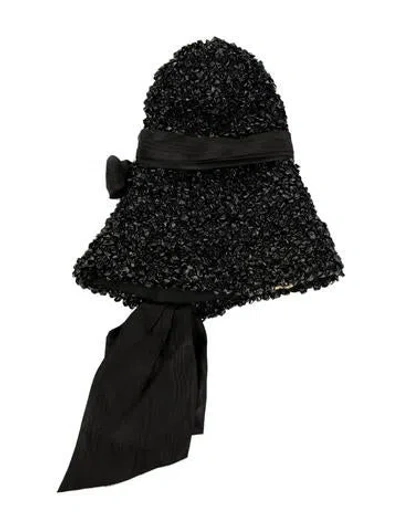 Pre-owned Vintage - Unbranded Solid Pillbox Hat In Black