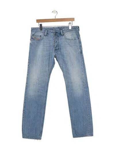 Pre-owned Vintage - Unbranded Straight-leg Jeans In Blue