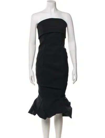 Pre-owned Vintage - Unbranded Strapless Long Dress In Black