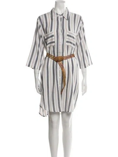 Pre-owned Vintage - Unbranded Striped Knee-length Dress In Multi