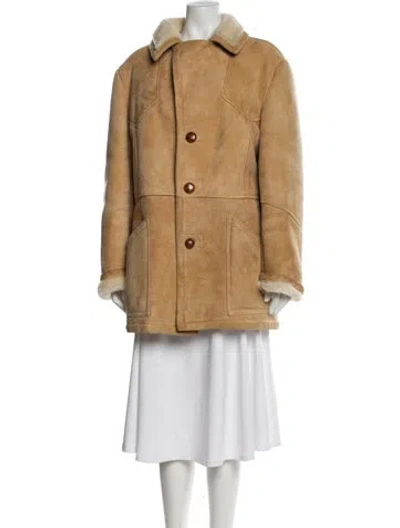Pre-owned Vintage - Unbranded Suede Coat In Neutral