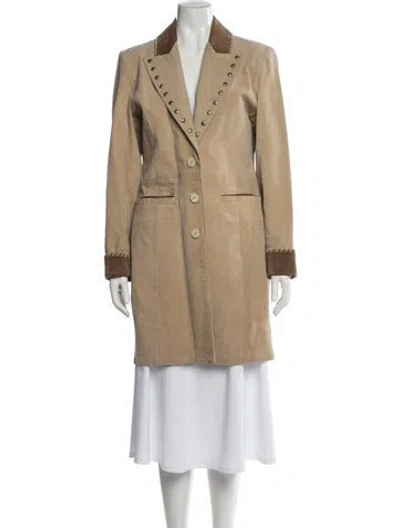 Pre-owned Vintage - Unbranded Suede Coat In Neutral