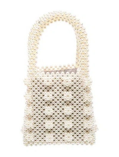 Pre-owned Vintage - Unbranded Top Handle Bag In Neutral