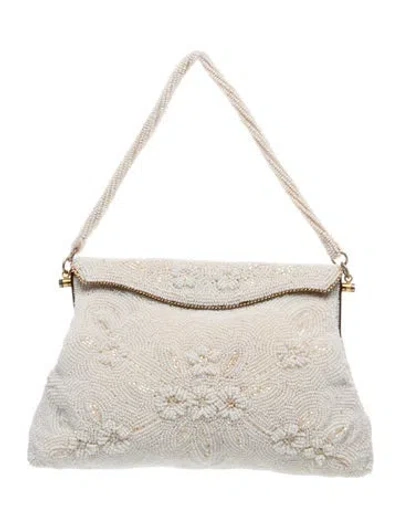 Pre-owned Vintage - Unbranded Top Handle Bag In Neutral
