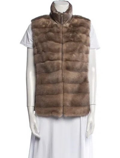 Pre-owned Vintage - Unbranded Vest In Brown