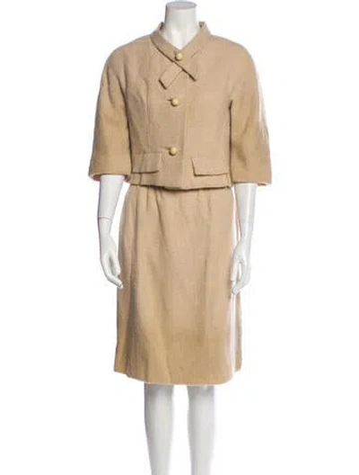 Pre-owned Vintage - Unbranded Vintage 1950's Skirt Suit In Neutral